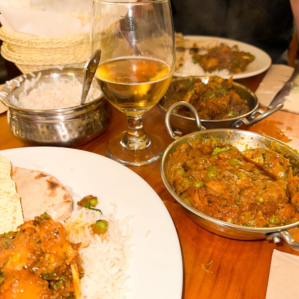 Curries and rice from Saffron Haveli Wellington BYO