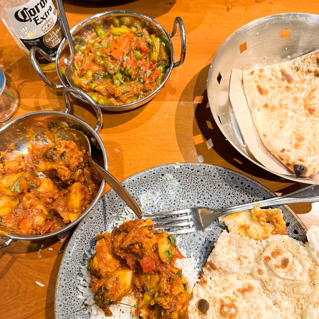 Curries and Naan from Little India Wellington BYOs