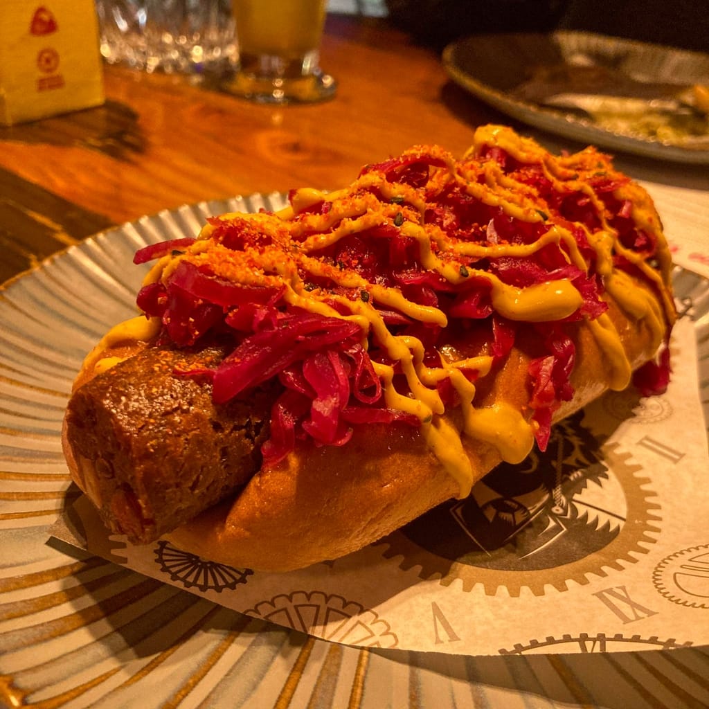 Hot dog from Mr Wolf