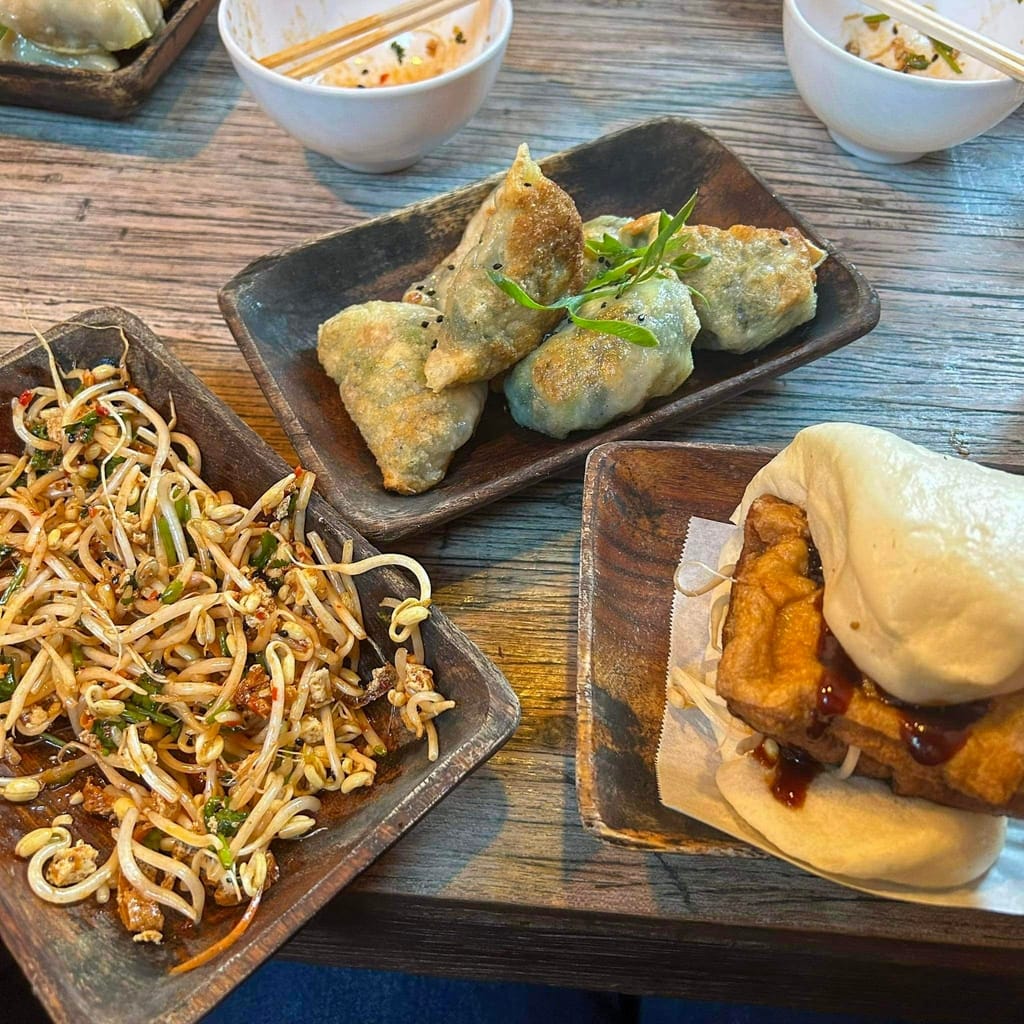 Dumplings and Bao buns from pot sticker Vegan restaurants Christchurch